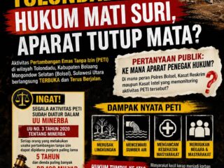 PETI Tolondadu: Hukum Mati Suri, Aparat Tutup Mata?