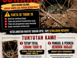 Aliansi Peduli Kemanusiaan Desak Kapolda Gorontalo Tutup Tibor 19 dan Periksa Hendrik Hadju