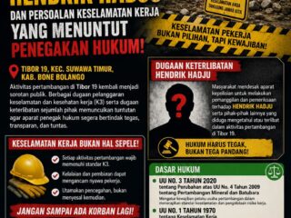 Tibor 19 Bone Bolango, Dugaan Keterlibatan Hendrik Hadju dan Persoalan Keselamatan Kerja yang Menuntut Penegakan Hukum