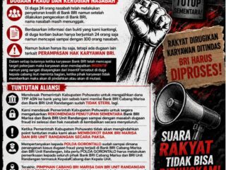Kasus Dugaan Fraud BRI Unit Randangan: Korban Diduga Tembus Ratusan Orang, Kepercayaan Publik Terancam Runtuh